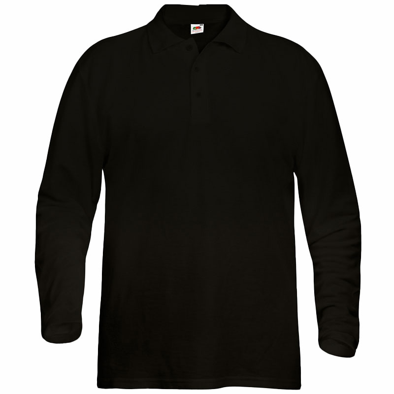 Polo Premium Manga Larga Hombre Frontal